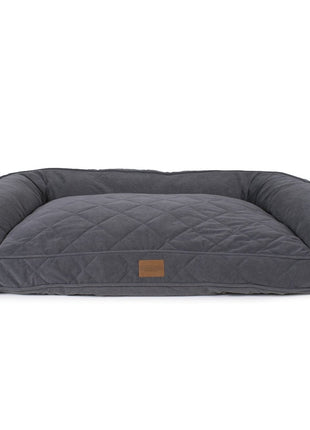 Quilted Microfiber Bolster Dog Bed
