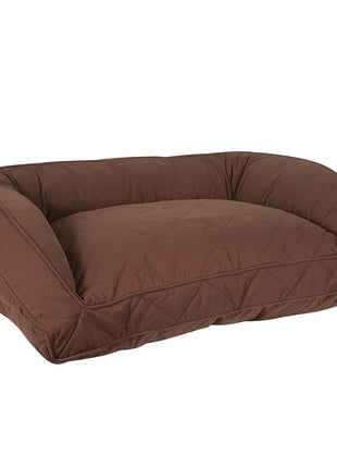 Quilted Microfiber Bolster Dog Bed