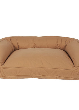 Quilted Microfiber Bolster Dog Bed