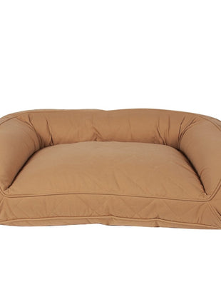 Quilted Microfiber Bolster Dog Bed