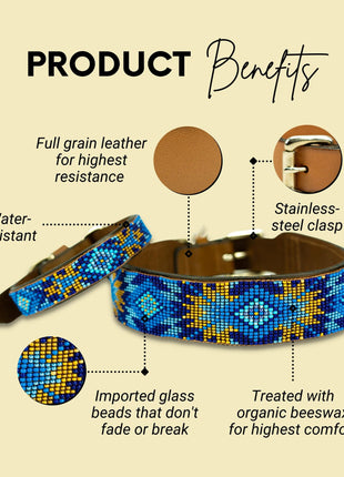 Maldives Sambboho dog collar (Glam Collection)