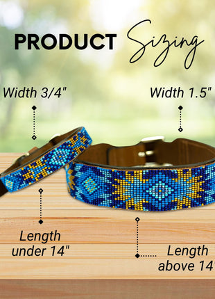 Maldives Sambboho dog collar (Glam Collection)