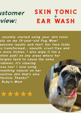 skin tonic + ear wash