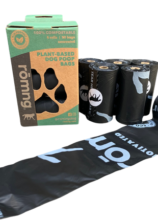 compostable plant-based dog poop bags