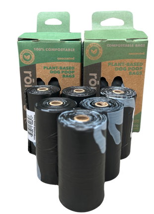 compostable plant-based dog poop bags