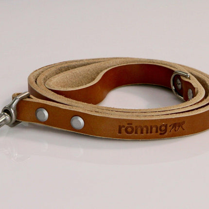 48" Genuine Leather Dog Leashes - Made in USA