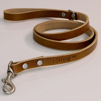 48" Genuine Leather Dog Leashes - Made in USA