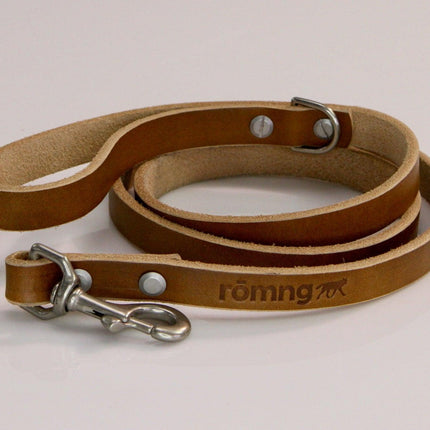 48" Genuine Leather Dog Leashes - Made in USA