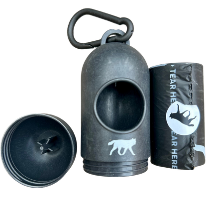 Compostable Dog Poop Bags + Bamboo Dispenser
