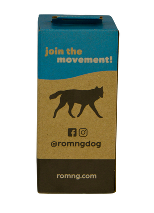 bio-based dog poop bags + bamboo dispenser