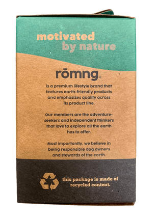 compostable plant-based dog poop bags + bamboo dispenser