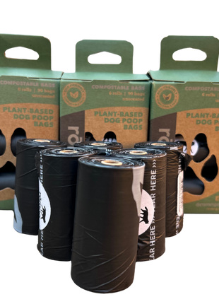 compostable plant-based dog poop bags