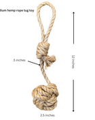hemp rope dog tug toy