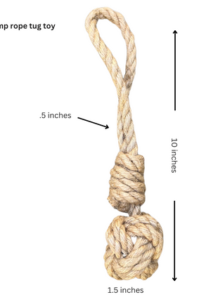 hemp rope dog tug toy