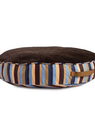 Round Stripe Pet Bed with Fur - Pup List