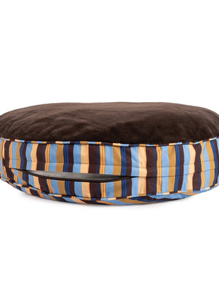 Round Stripe Pet Bed with Fur - Pup List