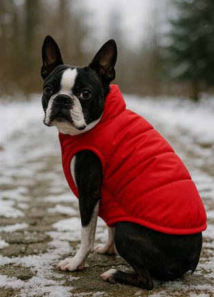 Parisian Pet 'Plaid Reversible Jacket' for Dogs & Cats, Stylish Pet Outerwear, Warm Winter Dog Jacket,-Valentine's Day