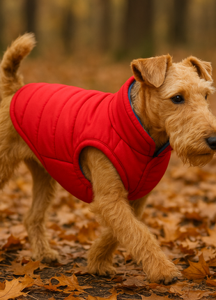 Parisian Pet 'Plaid Reversible Jacket' for Dogs & Cats, Stylish Pet Outerwear, Warm Winter Dog Jacket,-Valentine's Day