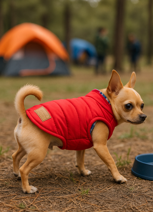 Parisian Pet 'Plaid Reversible Jacket' for Dogs & Cats, Stylish Pet Outerwear, Warm Winter Dog Jacket,-Valentine's Day
