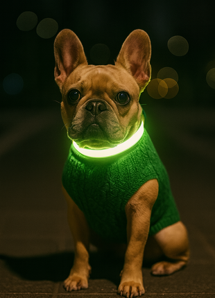 Parisian Pet 'Cable Knit Sweater' - Warm & Stylish Pet Sweater in Green for Dogs & Cats - Pup List