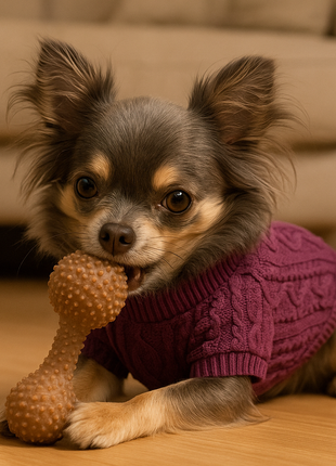 Parisian Pet 'Cable Knit Sweater' - Warm & Stylish Pet Sweater in Raspberry for Dogs & Cats-Valentine's Day