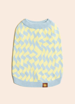 Seaside Swirl Cotton Knitted Dog Vest - Pup List