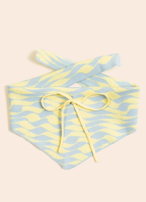 Seaside Swirl Cotton Knitted Dog Bandana - Pup List