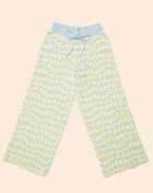 Seaside Swirl Cotton Wide Legs Lounge Pant