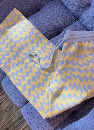 Seaside Swirl Cotton Wide Legs Lounge Pant - Pup List