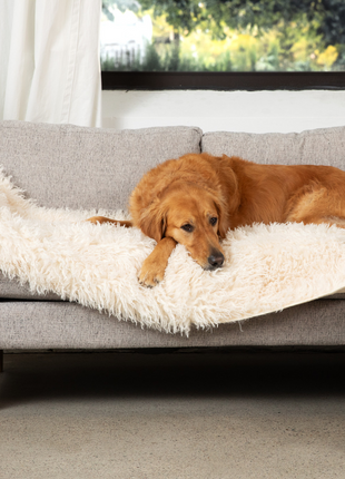 PupProtector™ Luxe Waterproof Bed Runner - Plush Sheep Ivory