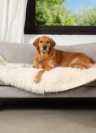 PupProtector™ Luxe Waterproof Bed Runner - Plush Sheep Ivory