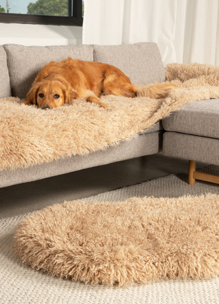 PupProtector™ Luxe Waterproof Bed Runner - Plush Sheep Tan