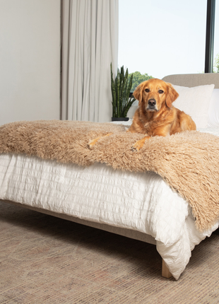 PupProtector™ Luxe Waterproof Bed Runner - Plush Sheep Tan
