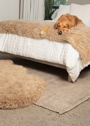 PupProtector™ Luxe Waterproof Bed Runner - Plush Sheep Tan
