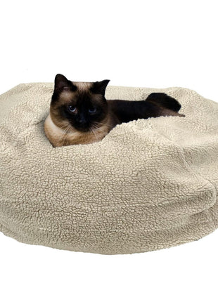 Sherpa Puff Ball Pet Bed