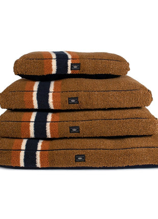 Shinola Brand Stripe Berber Napper Dog Bed
