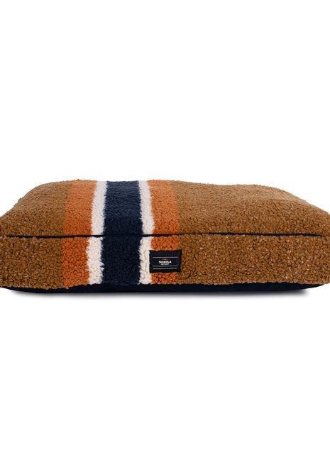 Shinola Brand Stripe Berber Napper Dog Bed - Pup List