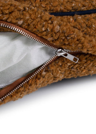 Shinola Brand Stripe Berber Napper Dog Bed