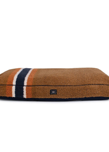 Shinola Brand Stripe Berber Napper Dog Bed