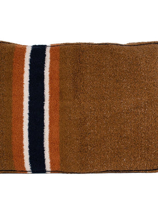 Shinola Brand Stripe Berber Napper Dog Bed