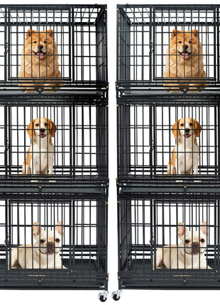 37" Stackable Heavy Duty Dog Kennel 371D08