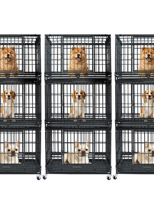 37" Stackable Heavy Duty Dog Kennel 371D08