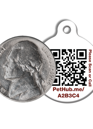 PetHub QR Pet ID Tag – Classic Aluminum - Pup List