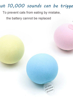 Smart Cat Ball Catnip Interactive Chirping Balls for Cat Exercise