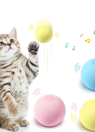 Smart Cat Ball Catnip Interactive Chirping Balls for Cat Exercise