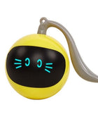 Smart Pet Toy USB Rechargeable Sports Ball Funny Chaser Roller Toy The Best Entertainment Exercise Gift For Smart Cat Toy Electric Jumping Ball Self Rotating Toys Rolling Jumping Ball  For Cats