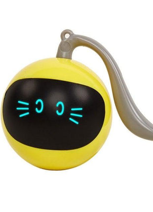 Smart Pet Toy USB Rechargeable Sports Ball Funny Chaser Roller Toy The Best Entertainment Exercise Gift For Smart Cat Toy Electric Jumping Ball Self Rotating Toys Rolling Jumping Ball  For Cats
