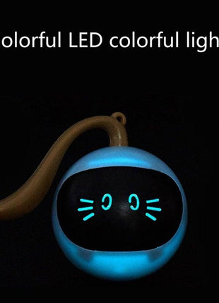 Smart Pet Toy USB Rechargeable Sports Ball Funny Chaser Roller Toy The Best Entertainment Exercise Gift For Smart Cat Toy Electric Jumping Ball Self Rotating Toys Rolling Jumping Ball  For Cats