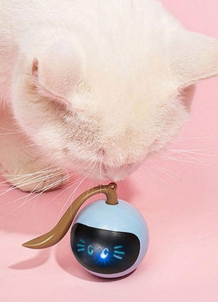 Smart Pet Toy USB Rechargeable Sports Ball Funny Chaser Roller Toy The Best Entertainment Exercise Gift For Smart Cat Toy Electric Jumping Ball Self Rotating Toys Rolling Jumping Ball  For Cats
