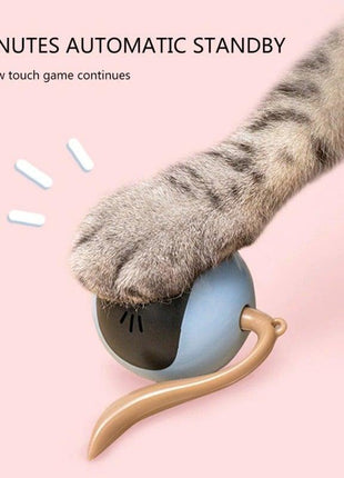 Smart Pet Toy USB Rechargeable Sports Ball Funny Chaser Roller Toy The Best Entertainment Exercise Gift For Smart Cat Toy Electric Jumping Ball Self Rotating Toys Rolling Jumping Ball  For Cats